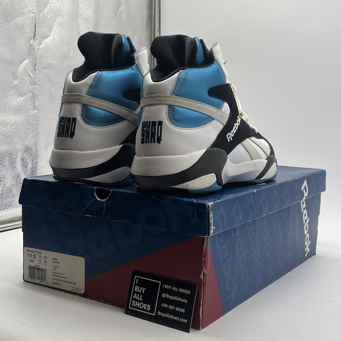 Size 11.5 - Reebok Shaq Attaq 2013 Orlando Magic (V47915)