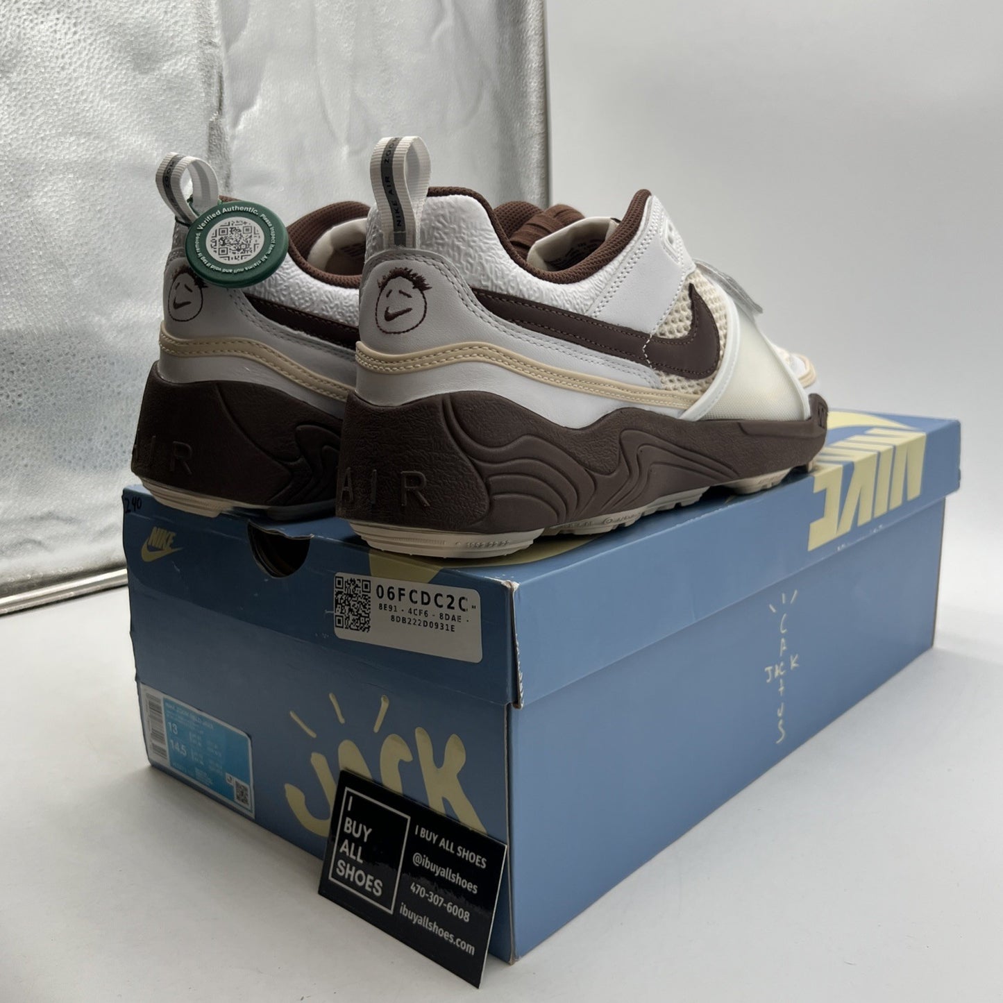 Size 13 - Nike Travis Scott x Zoom Field Jaxx Light Chocolate (HQ3073-100)