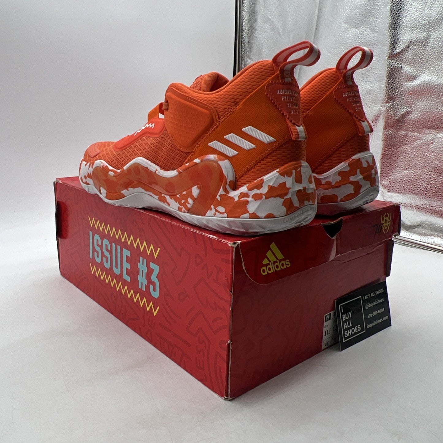 Size 11.5 - adidas D.O.N. Issue 3 Team Orange (GW7893)