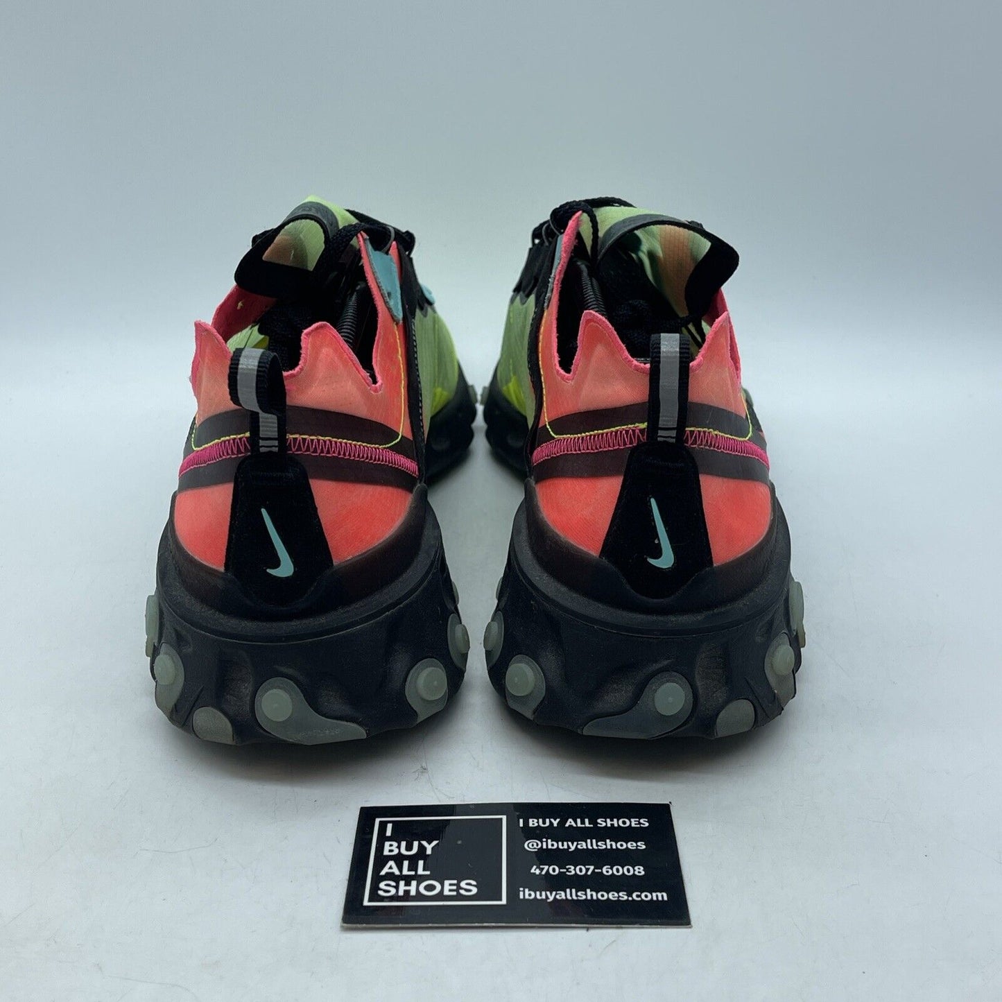 Size 13 - Nike React Element 87 Hyper Fusion Pink Blue Black Suede (AQ1090-700)