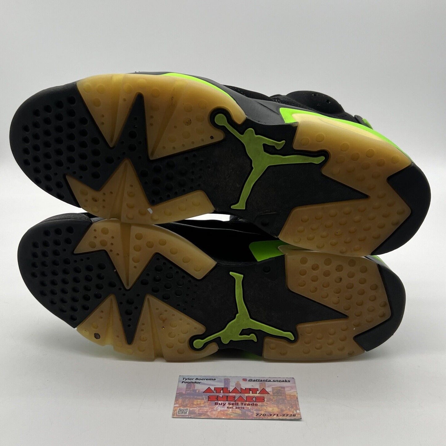 Size 11 - Jordan 6 Retro Electric Green 2021 Black Suede (CT8529-003)