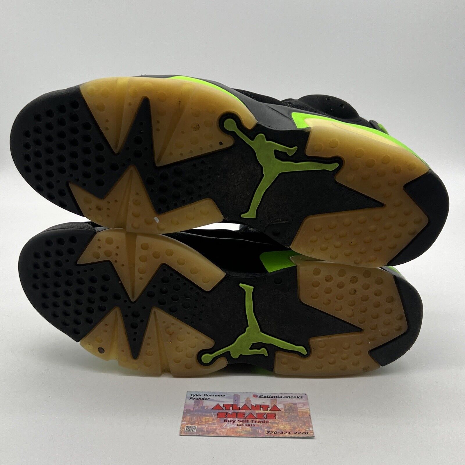 Size 11 - Jordan 6 Retro Electric Green 2021 Black Suede (CT8529-003)
