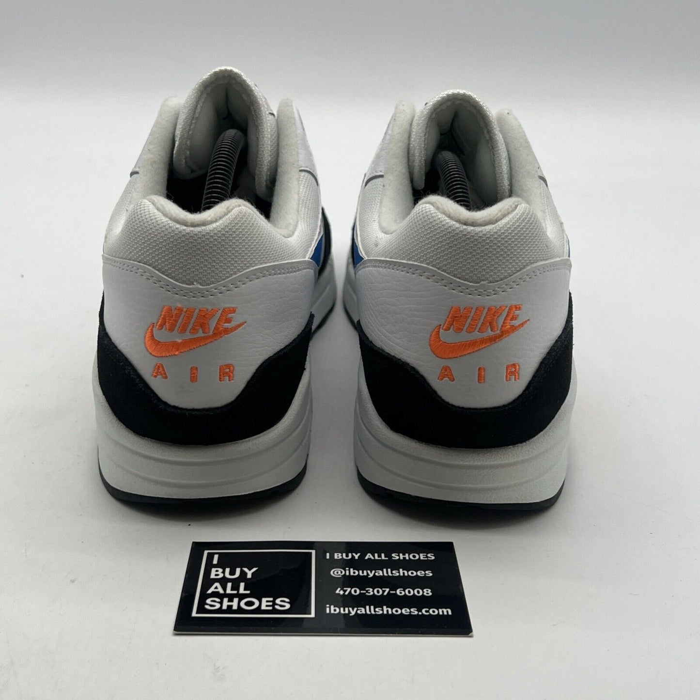 Size 11.5 - Nike Air Max 1 Photo Blue Total Orange (AH8145-112)