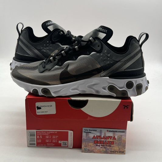 Size 8.5 - Nike React Element 87 Anthracite (AQ1090-001)
