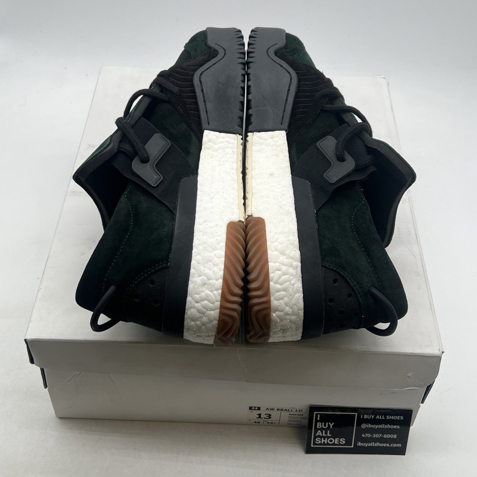 Size 13 - adidas Alexander Wang x AW BBall Low Green Night (DA9309)