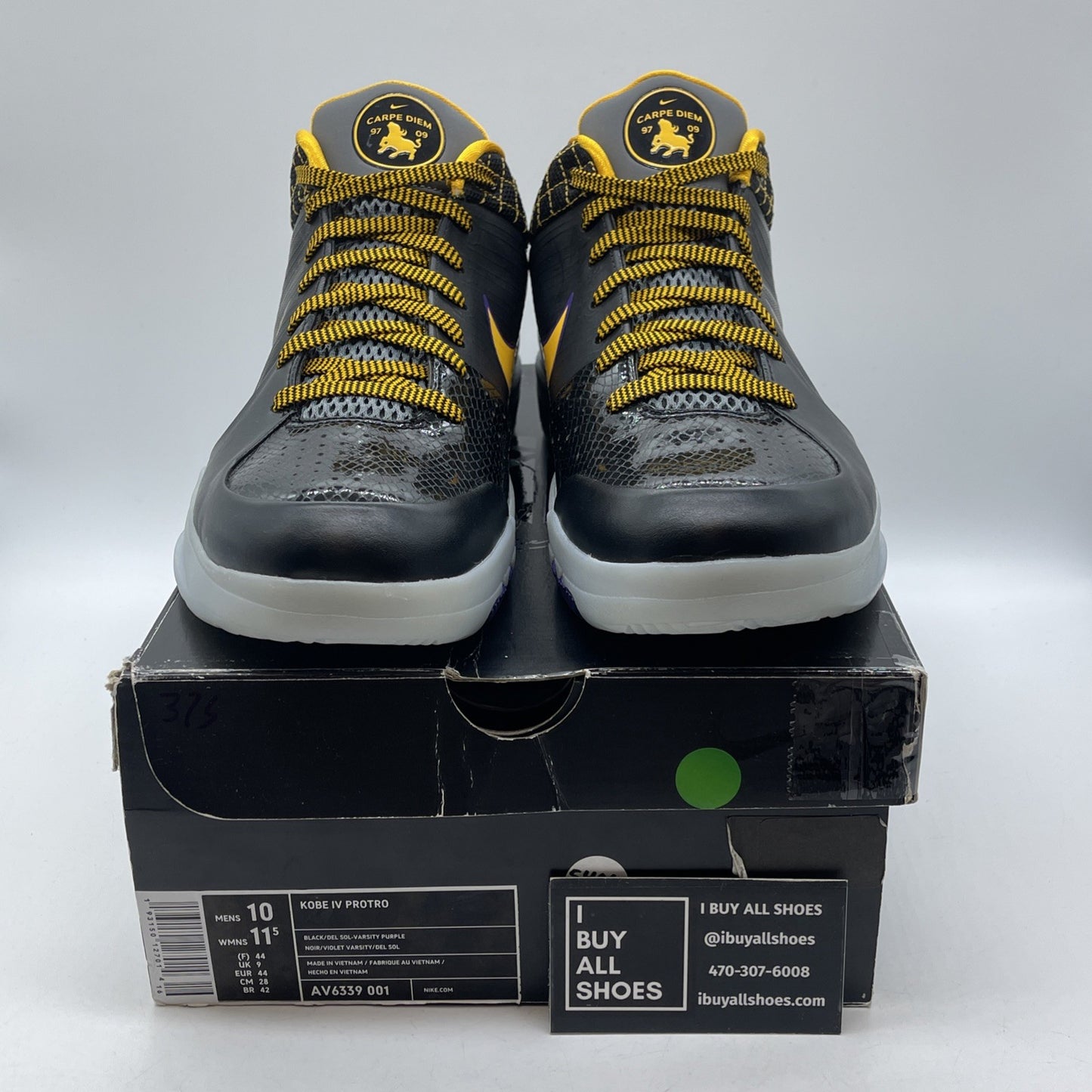 Size 10 - Nike Zoom Kobe 4 Protro 2019 Carpe Diem Suede Leather (AV6339-001)