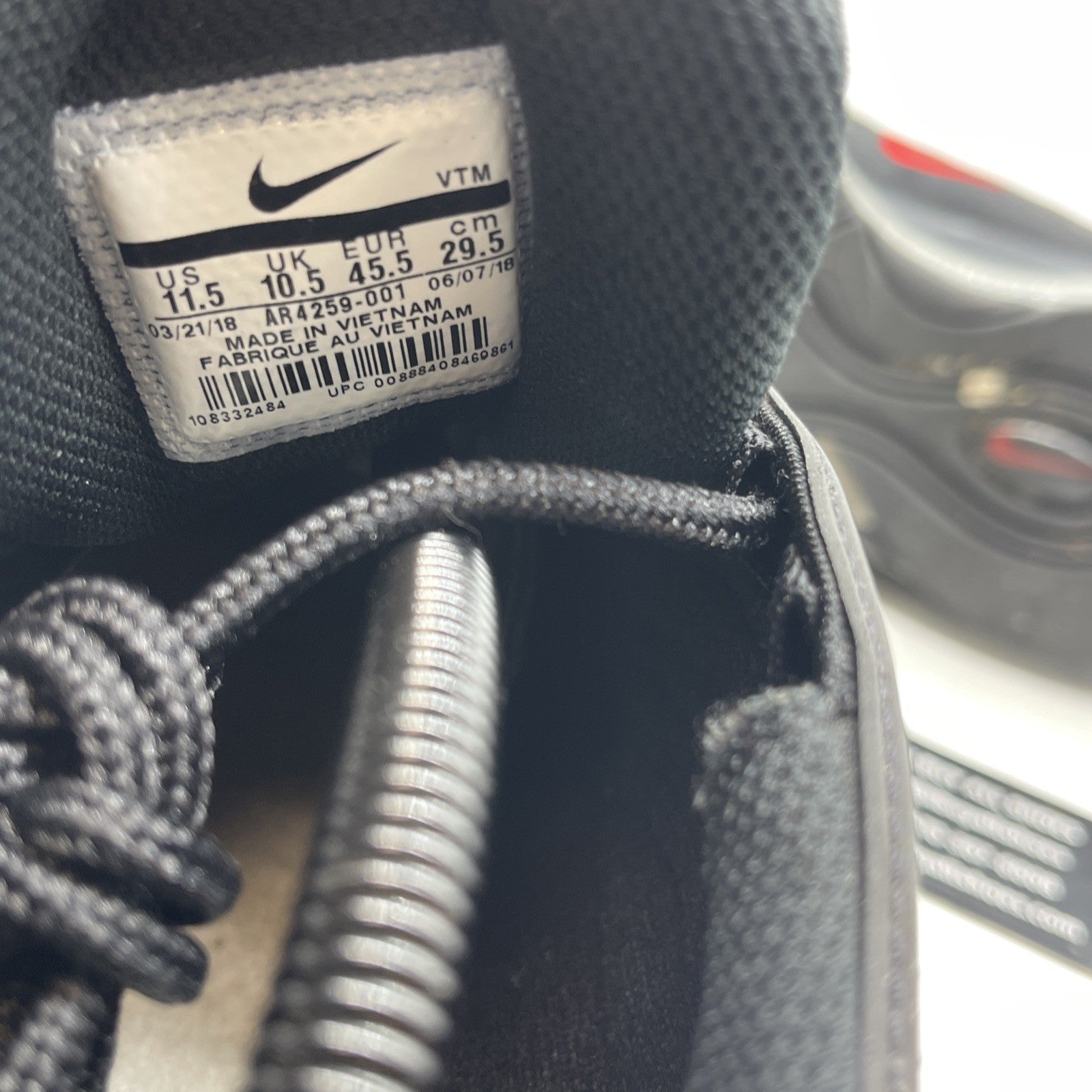 Size 11.5 - Nike Air Max 97 Black (AR4259-001)