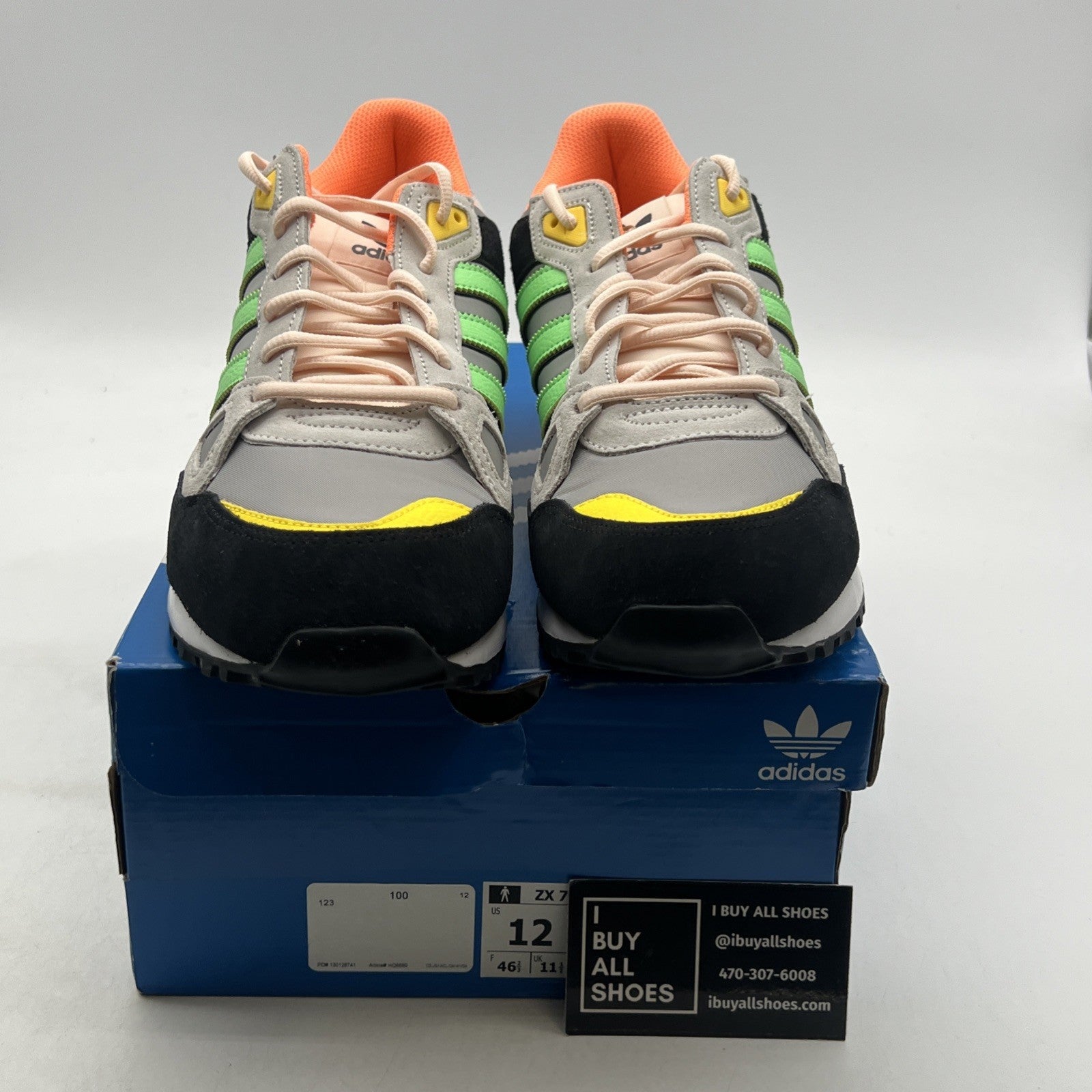 Size 12 - adidas ZX 750 White Beam Green Orange (HQ6680)