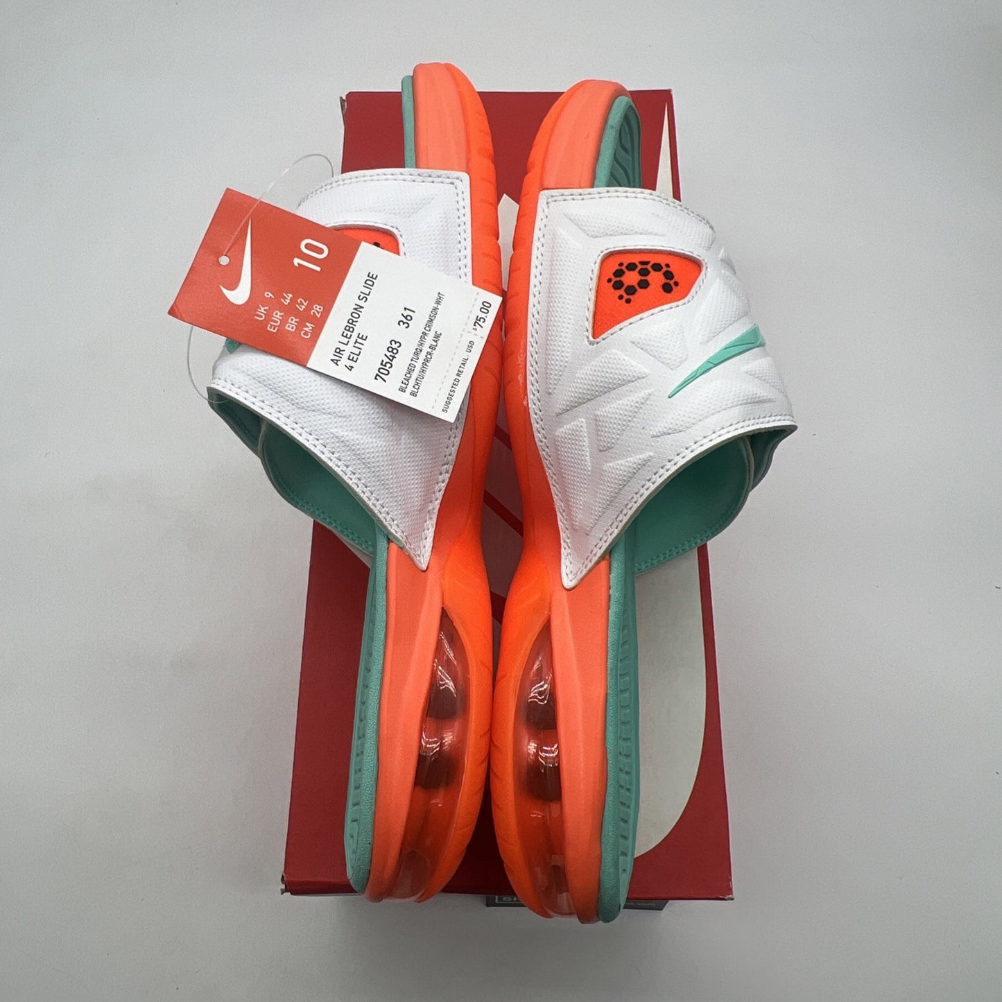Size 10 - Nike Air Lebron Slide 4 Elite (705483-361)