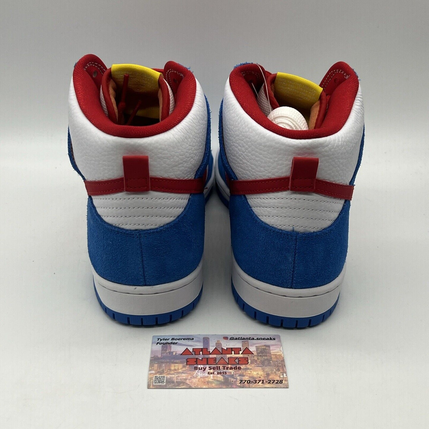 Size 13 - Nike Dunk SB Doraemon Brand New Og All DS Sneakers Blue Red Yellow