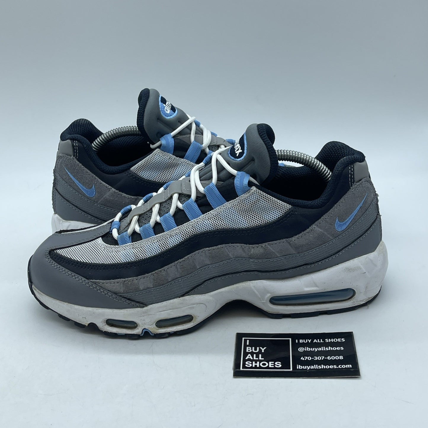 Size 9.5 - Nike Air Max 95 Cool Grey University Blue White (DM0011-003)