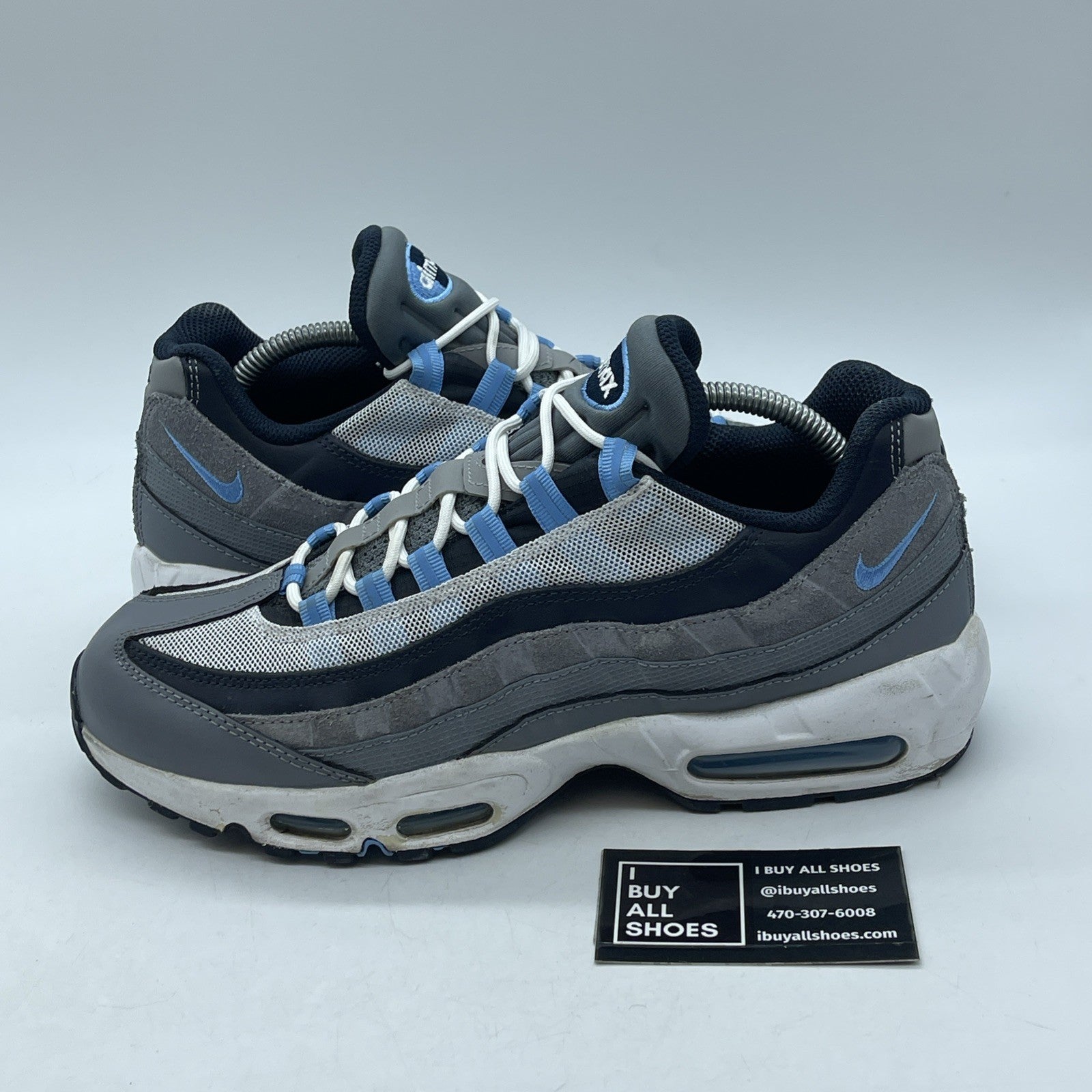 Size 9.5 - Nike Air Max 95 Cool Grey University Blue White (DM0011-003)