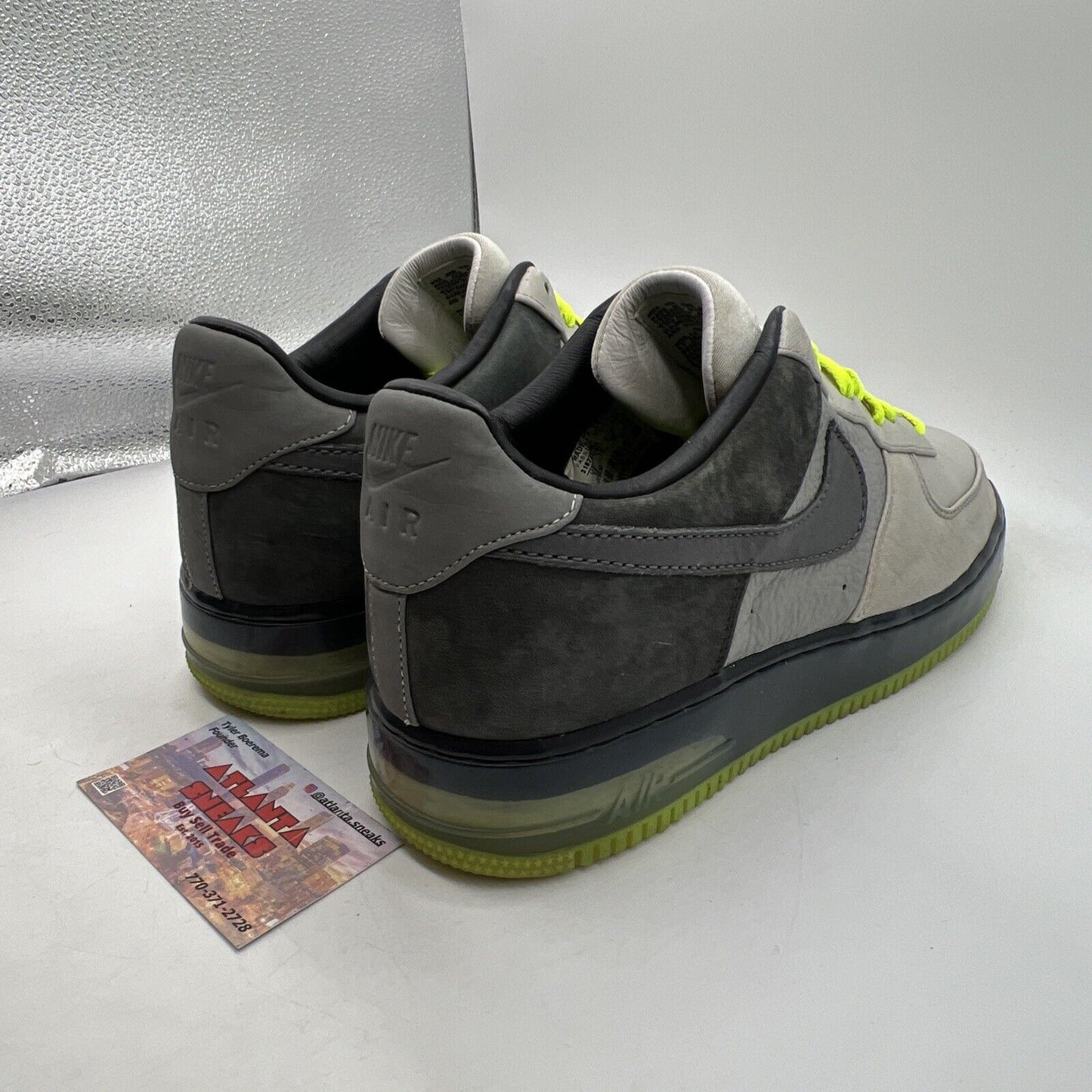 Size 12 - Nike Air Force 1 Supreme Max Air Air Max 95 Grey Volt (318772-001)