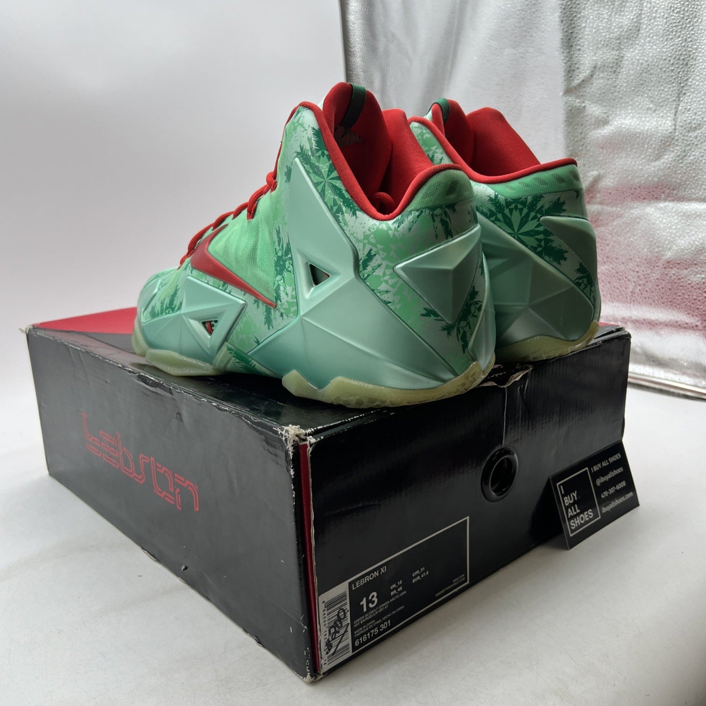 Size 13 - Nike LeBron 11 Christmas (616175-301)