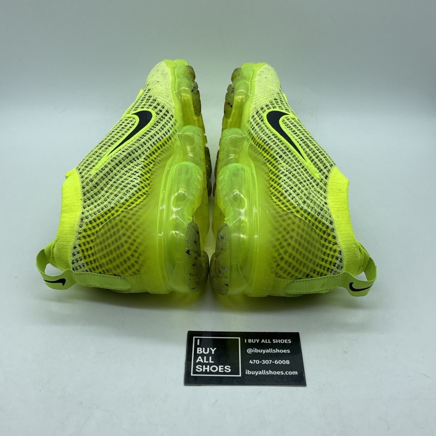 Size 10 - Nike Air VaporMax 2021 Flyknit Next Nature Volt Black (FD0761-700)