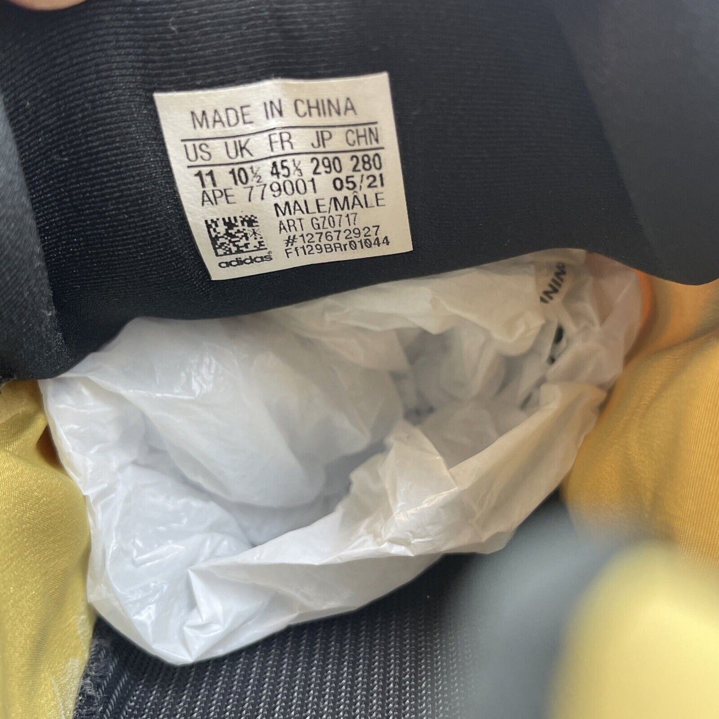 Size 11 - adidas Yeezy Boost 700 MNVN Honey Flux Yellow Black Silver (GZ0717)