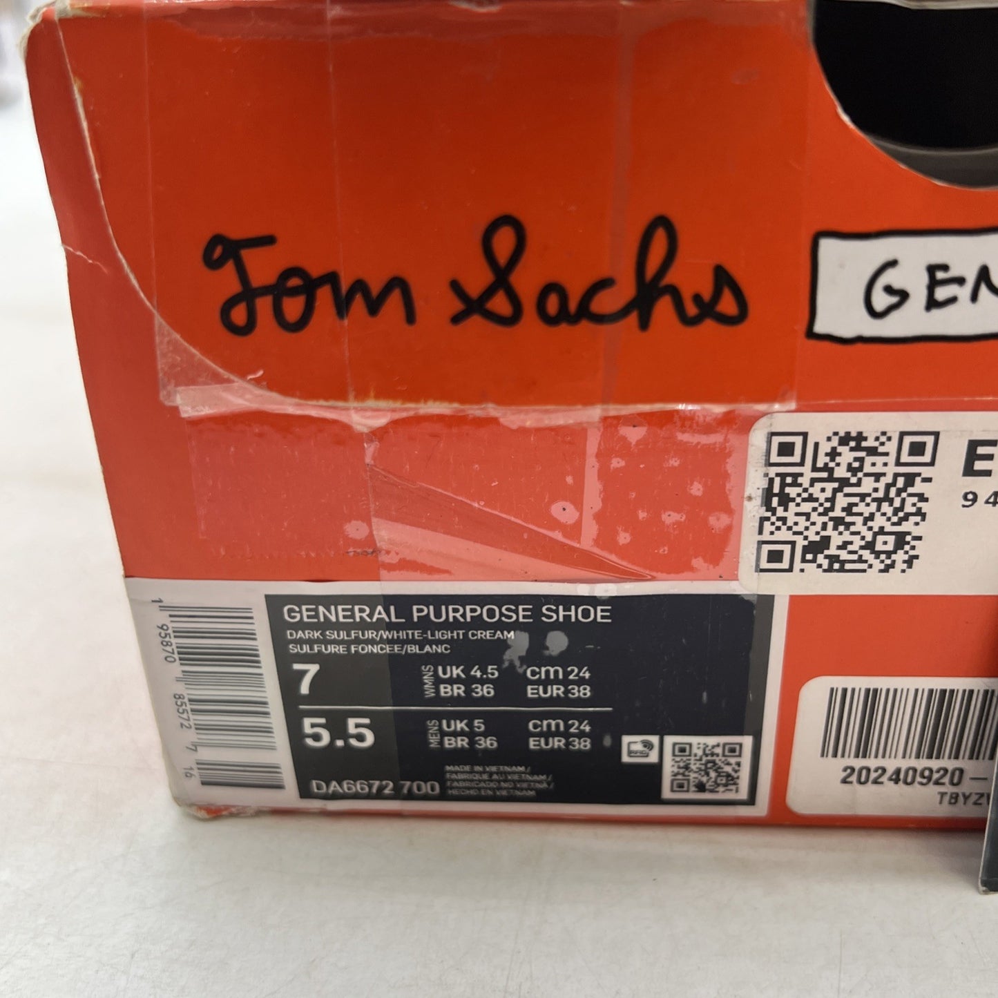 Size 7 - NikeCraft General Purpose Shoe x Tom Sachs Low Archive W (DA6672-700)
