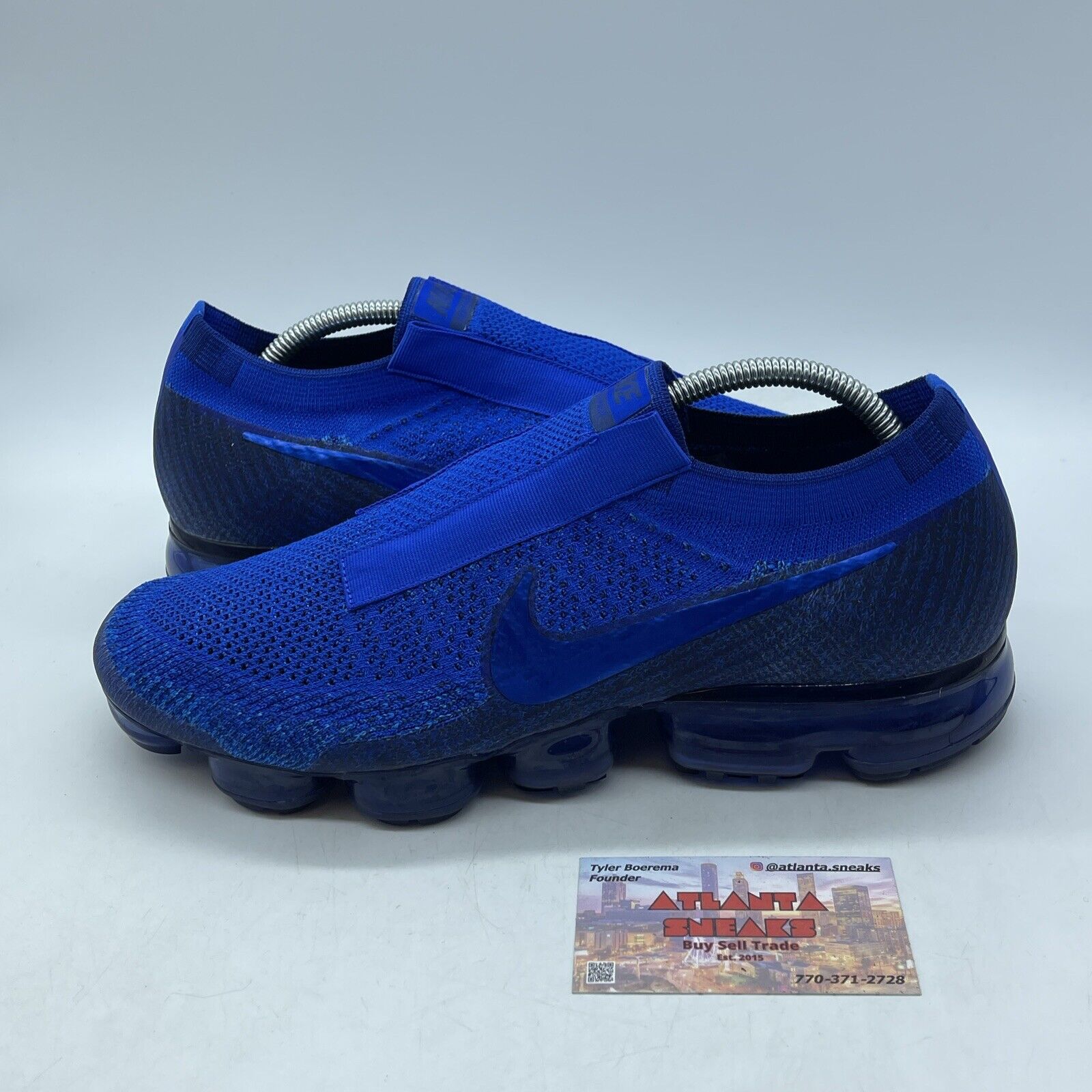 Size 11 - Nike Air VaporMax iD Racer Blue Black Suede Leather (AR4481-444)