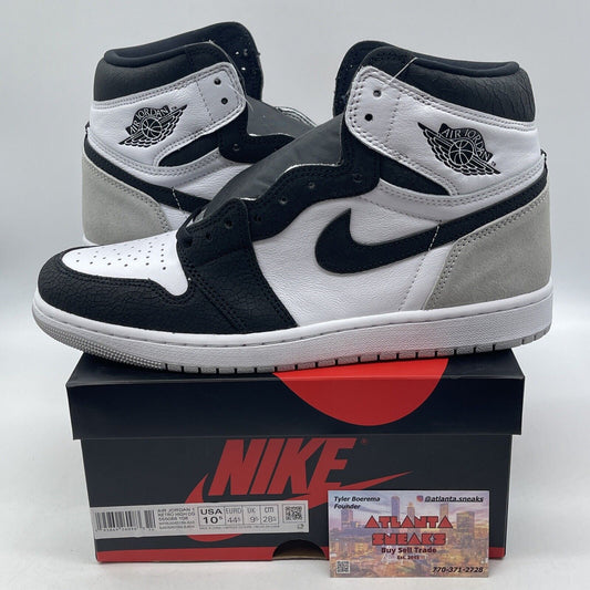 Size 10.5 - Jordan 1 Retro OG High Stage Haze Grey Black Suede (555088-108)