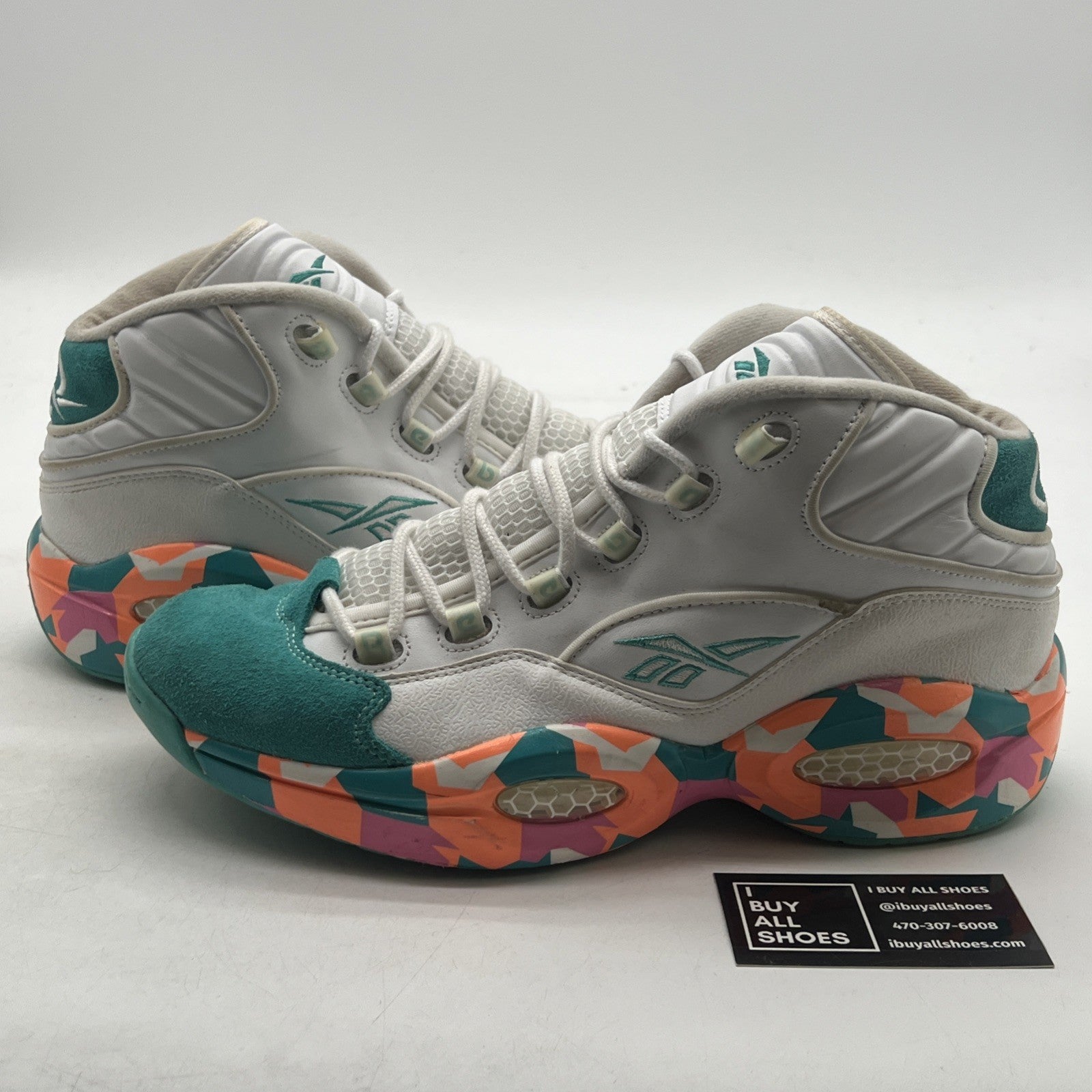 Size 11 - Reebok Question Mid White Noise (M44034)