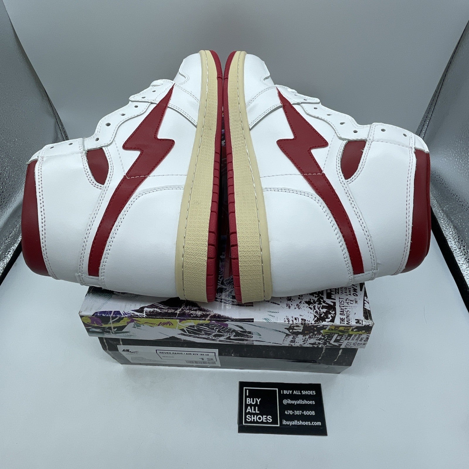 Size 12 - reves paris air kiy White Red