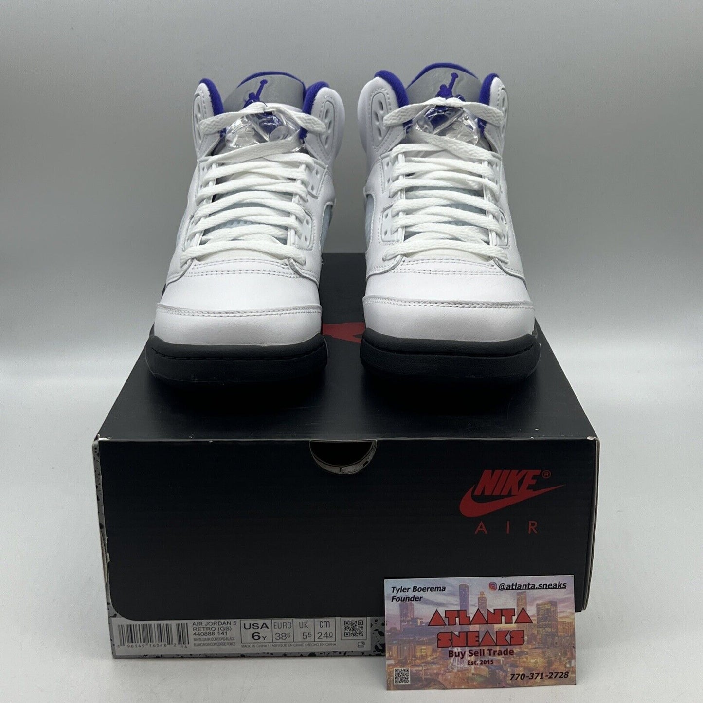 Size 7 (GS) - Jordan 5 Retro Mid Concord Brand New Og All