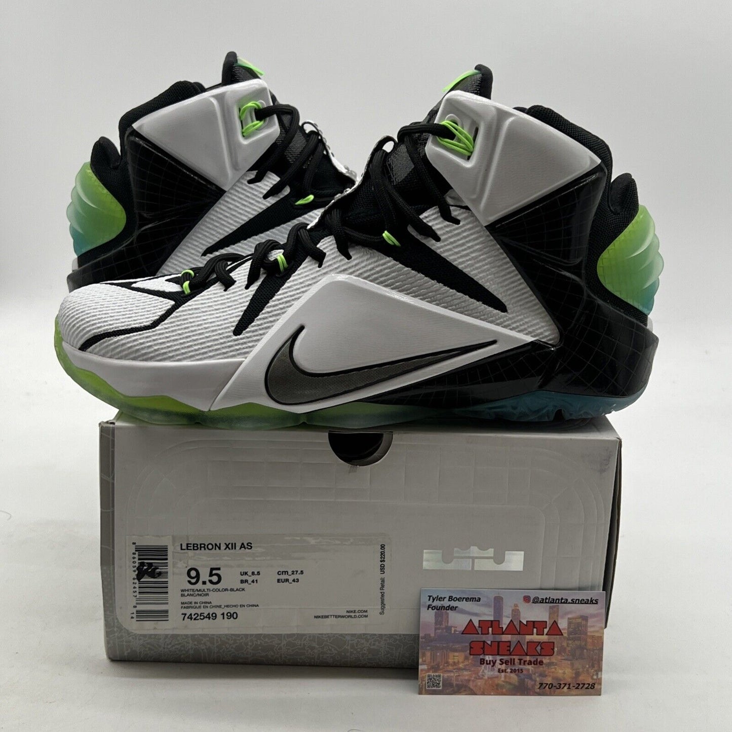 Size 9.5 - Nike LeBron 12 All Star (742549-190)