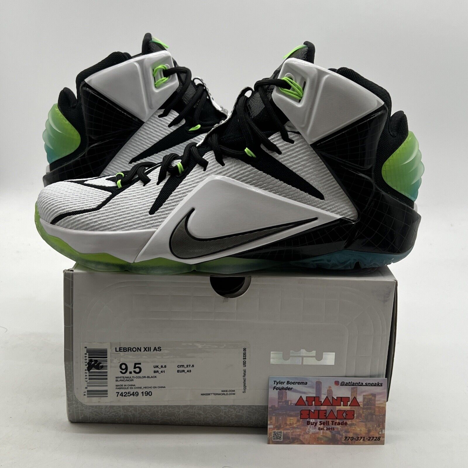 Size 9.5 - Nike LeBron 12 All Star (742549-190)