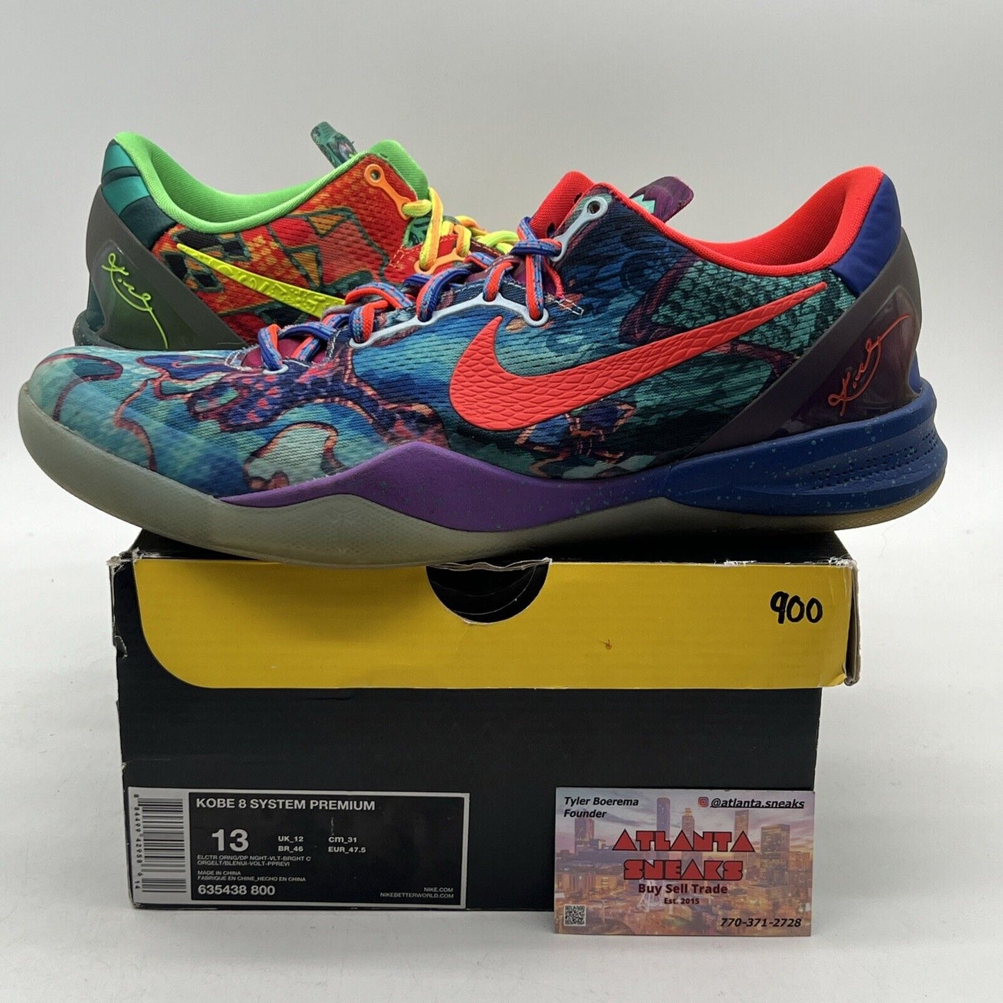 Size 13 - Nike Kobe 8 Premium What The Kobe (635438-800)