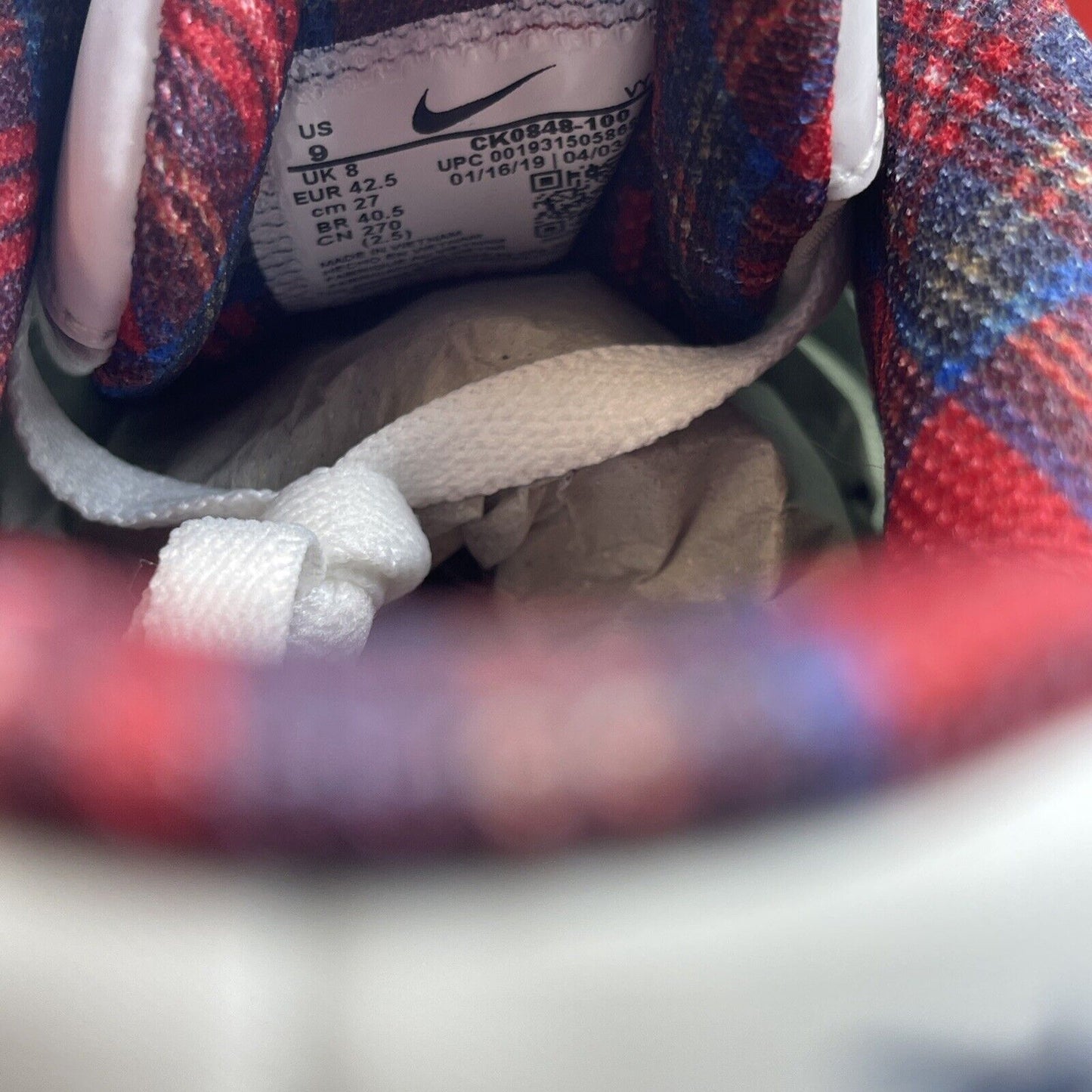 Size 9 - Nike Air Max 2 Light USA Blue Red White Suede Leather (CK0848-100)