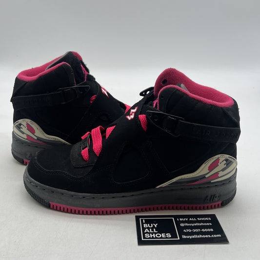 Size 4.5Y - Nike Air Jordan Force Fusion Black Pink (385067-002)