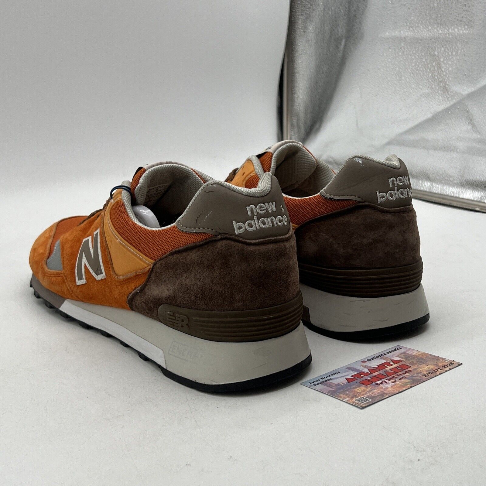 Size 11.5 - NEW BALANCE (M577ET0) 577 ENGLAND ENGLISH TENDER ORANGE BROWN WHITE