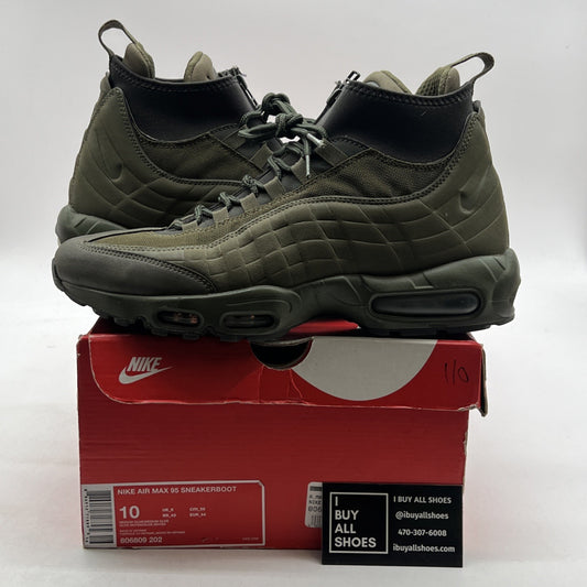 Size 10 - Nike Air Max 95 Sneakerboot Medium Olive (806809-202)