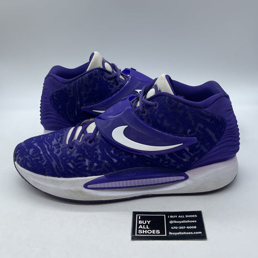Size 14 - Nike KD 14 TB Field Purple White Suede (DM5040-500)