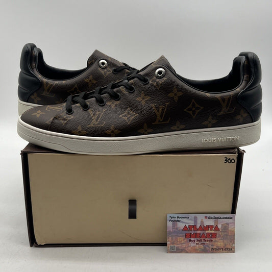 Size 12.5 - Louis Vuitton Monogram Frontrow Sneakers - Brown White (1A1F4k)