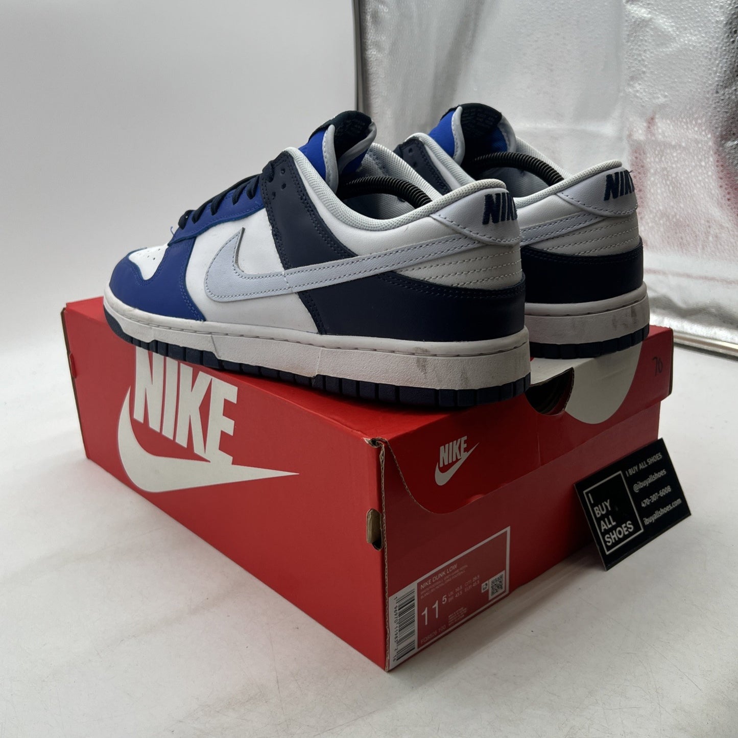 Size 11.5 - Nike Dunk Low Game Royal Navy (FQ8826-100)