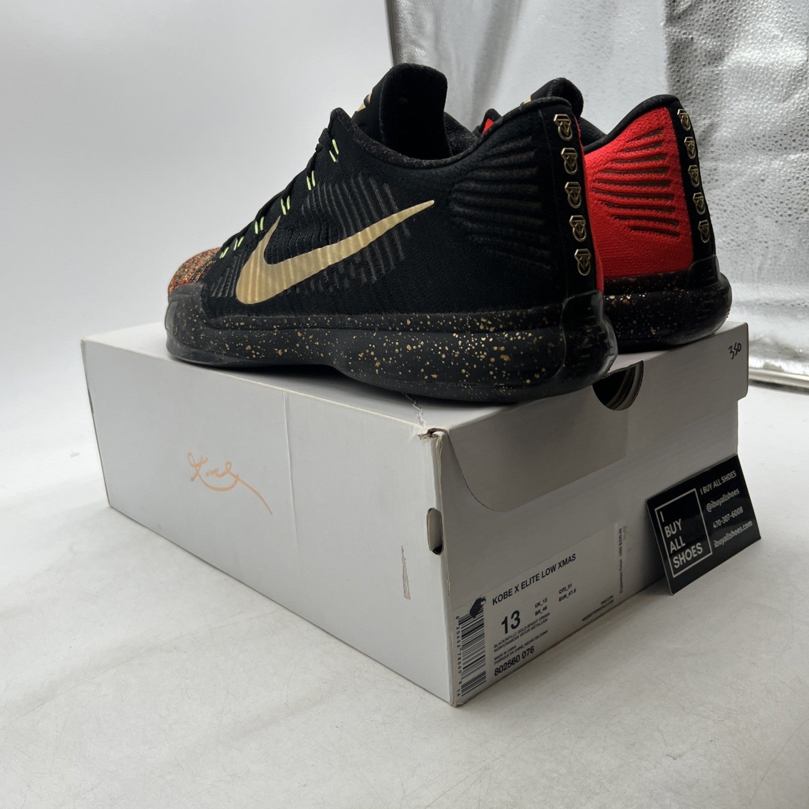 Size 13 - Nike Kobe 10 Elite Low Christmas (802560-076)