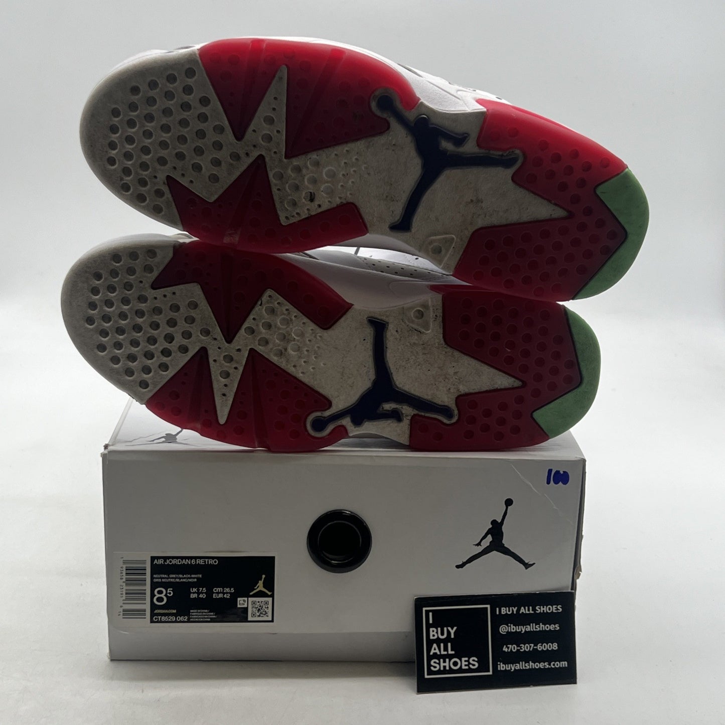 Size 8.5 - Air Jordan 6 Retro Hare (CT8529-062)