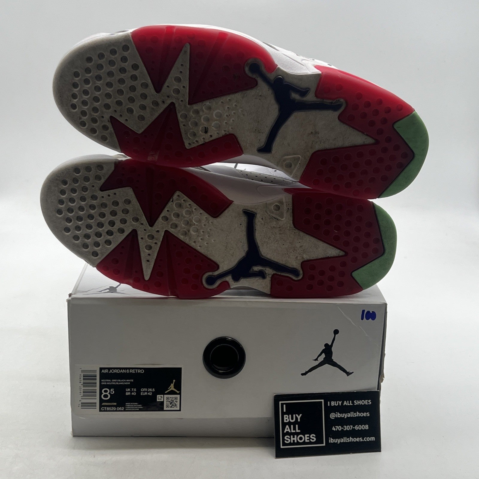 Size 8.5 - Air Jordan 6 Retro Hare (CT8529-062)