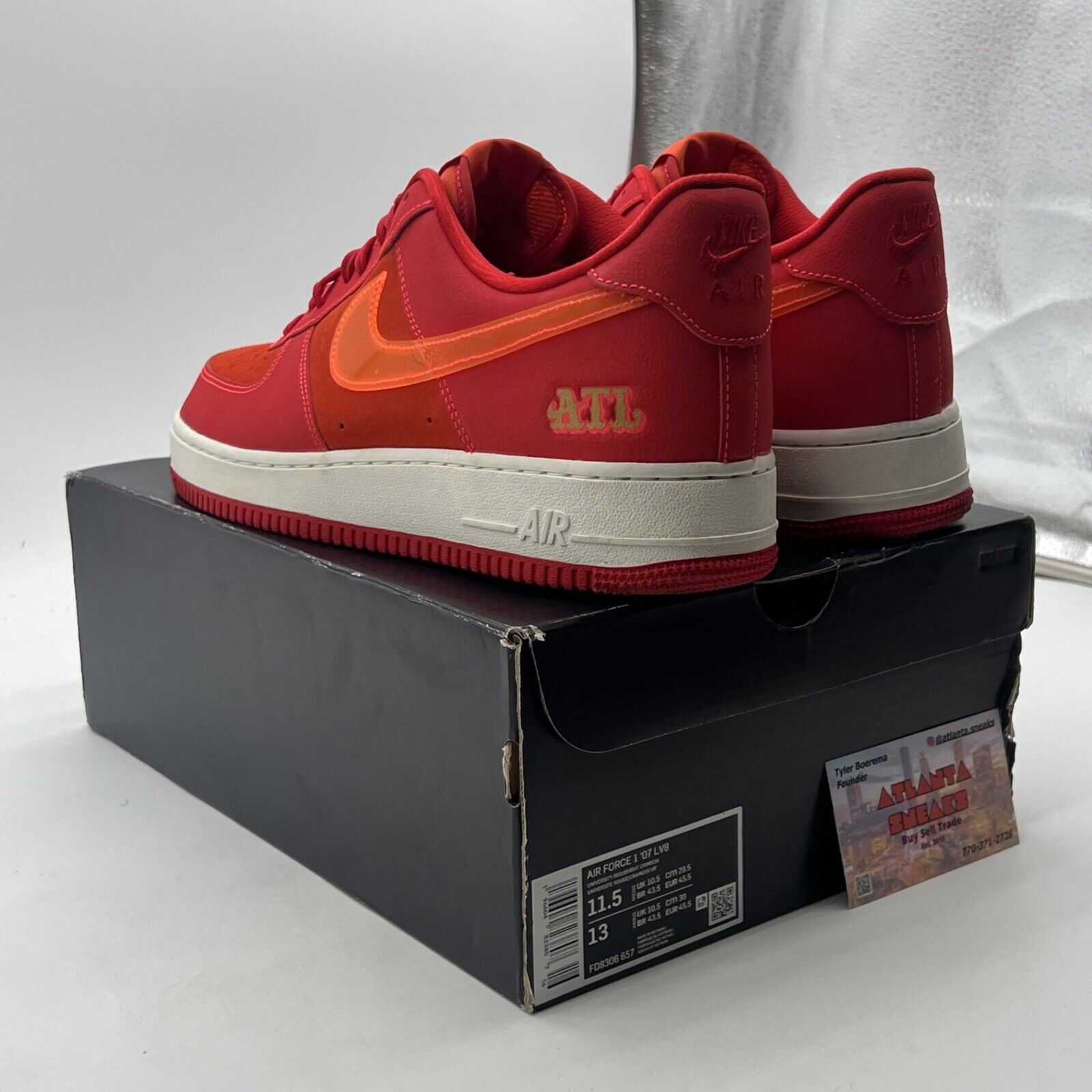 Size 11.5 - Nike Air Force 1 '07 ATL (FD8306-657)