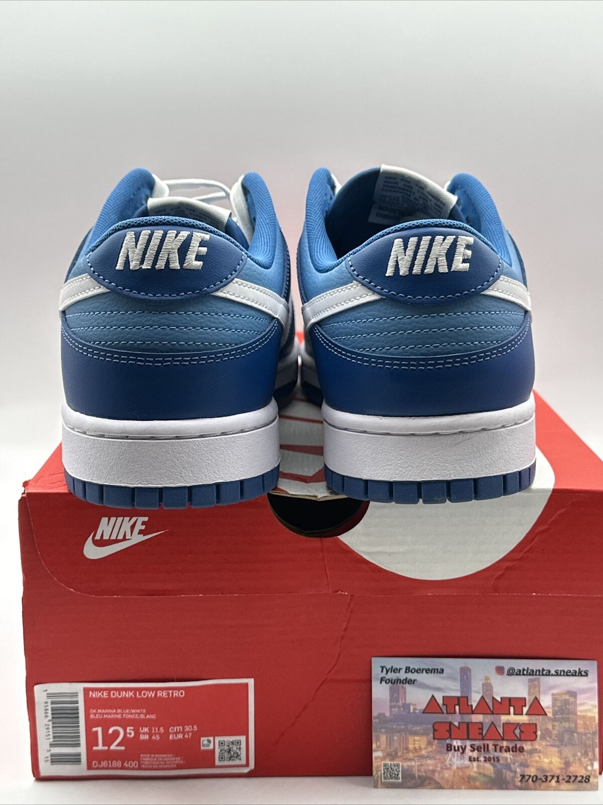 Size 12.5 - Nike Dunk Low Dark Marina Blue 2021