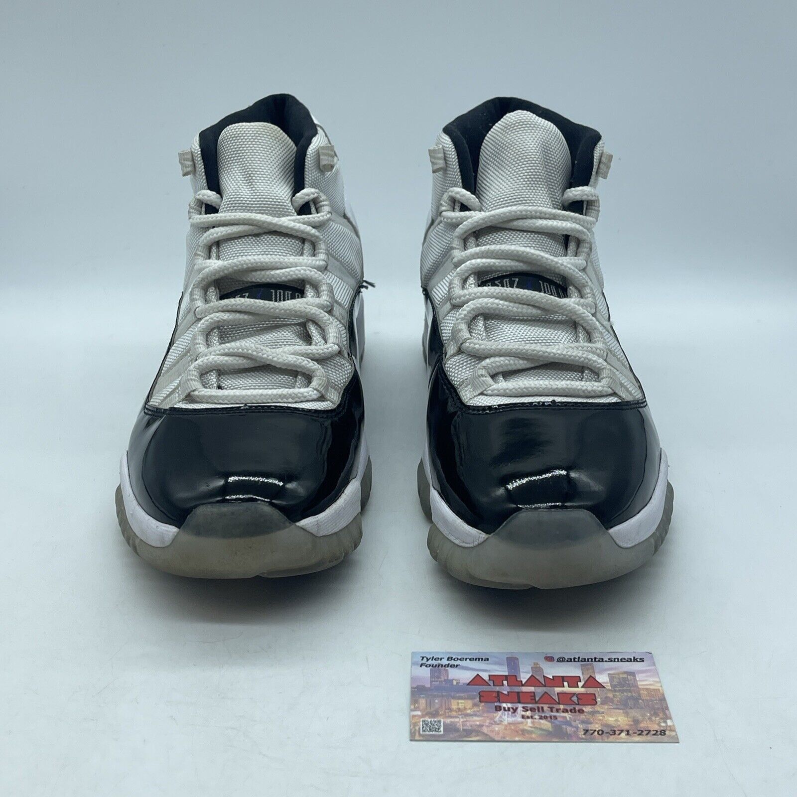 Size 10.5 - Jordan 11 Retro High Concord White Black (378037-100)