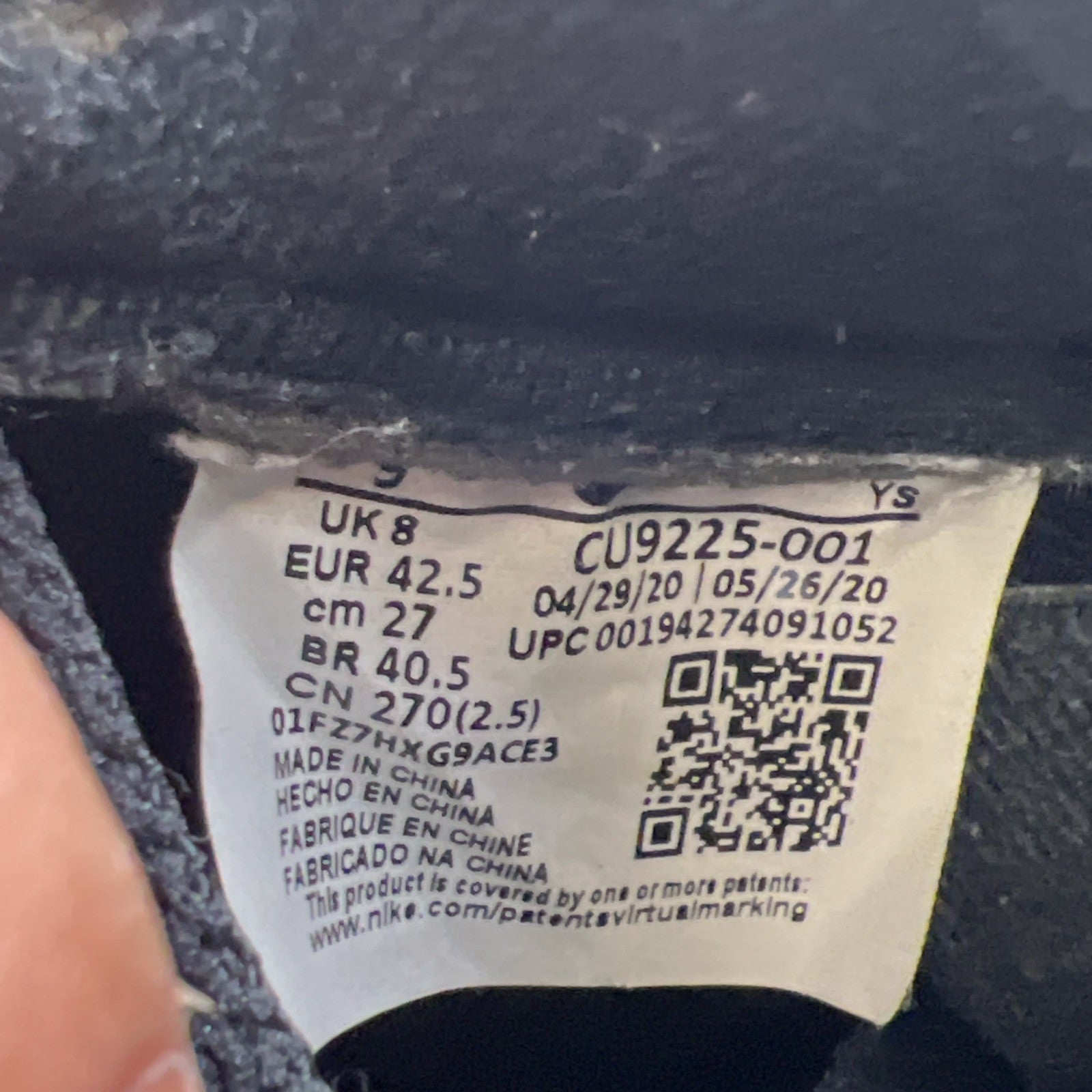 Size 9 - Nike Air Force 1 Low x Supreme Box Logo - Black (CU9225-001)