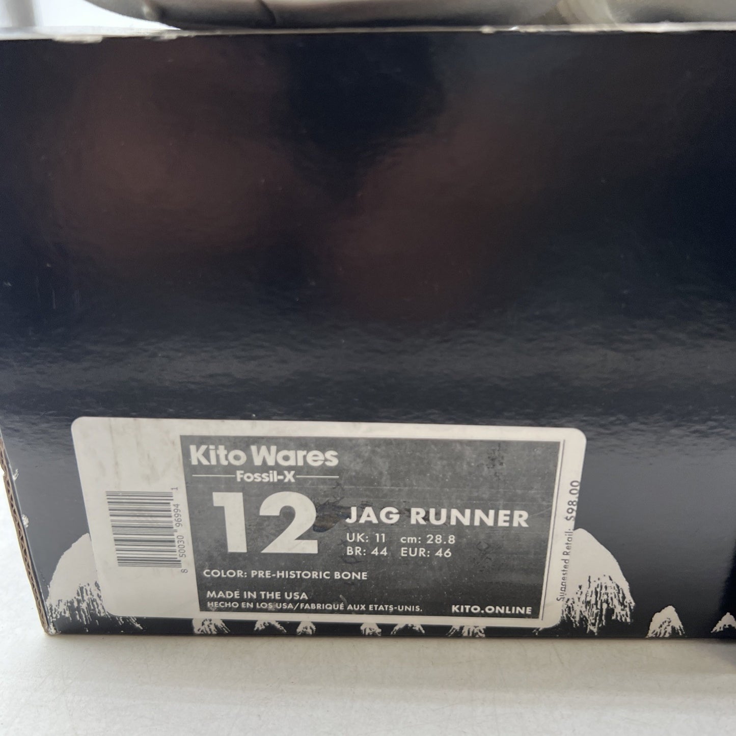Size 12 - Kito Wares Fossil-X Jag Runners “Pre-Historic Bone”