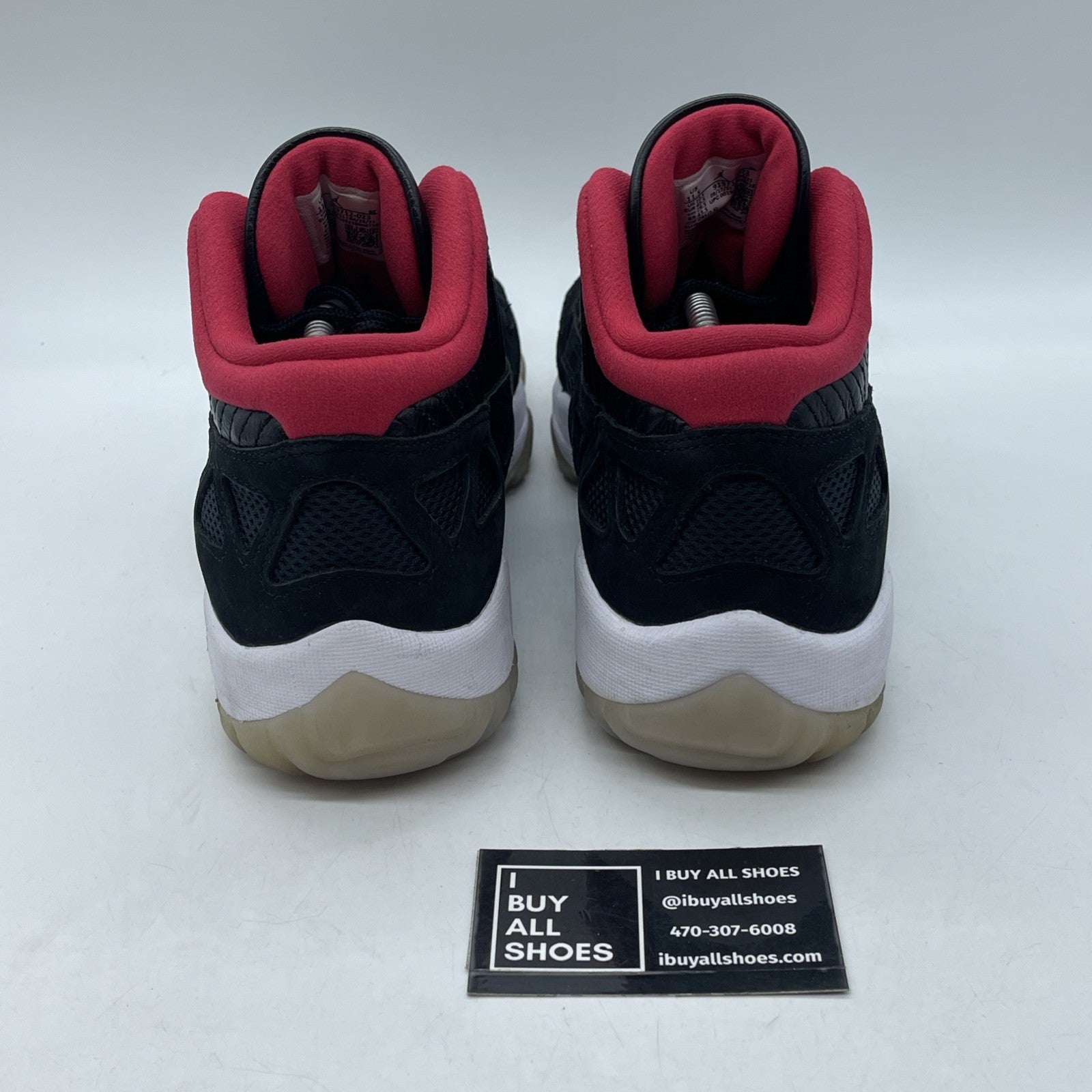 Size 11.5 - Air Jordan 11 Retro IE 2021 Low Bred Black Suede (919712-023)