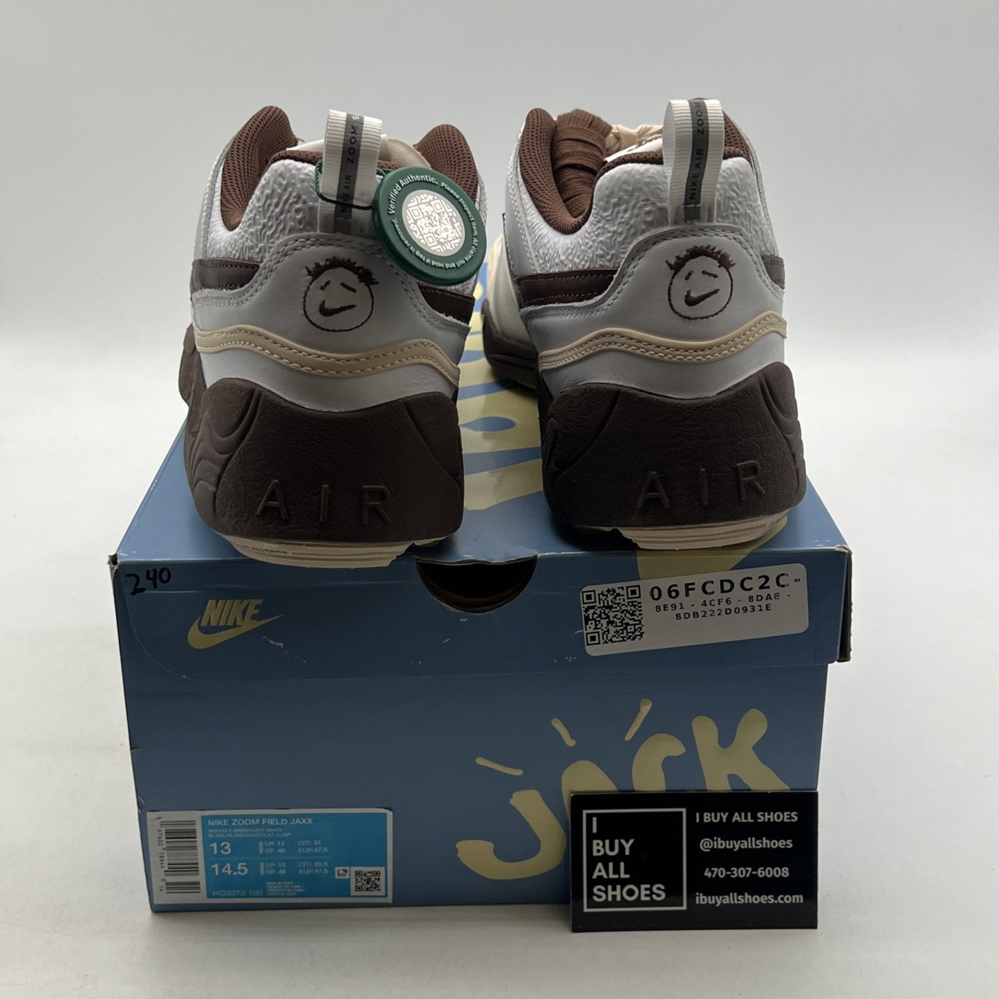 Size 13 - Nike Travis Scott x Zoom Field Jaxx Light Chocolate (HQ3073-100)
