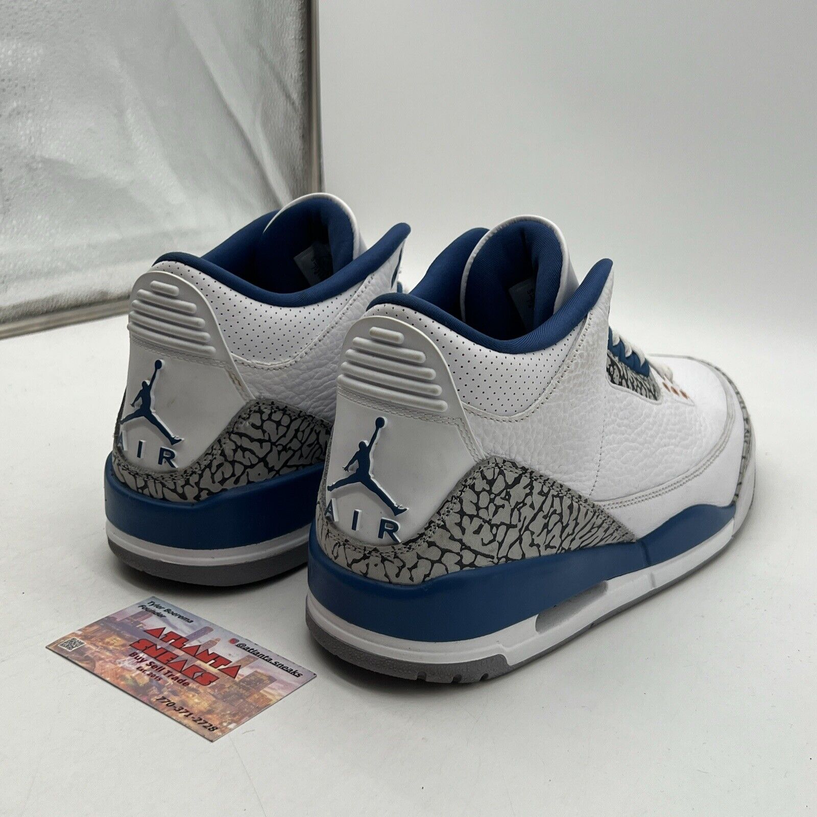 Size 11 - Jordan 3 Retro Mid Washington Wizards White Leather Blue (CT8532-148)