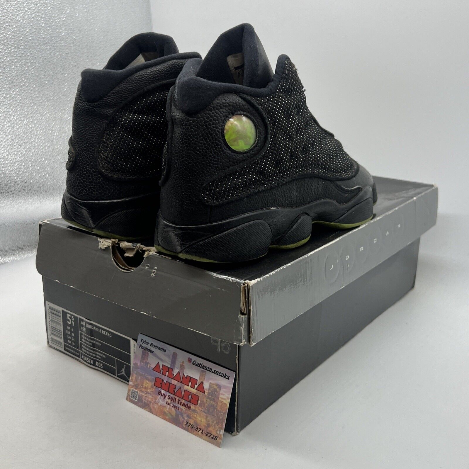 Size 5.5Y Air Jordan 13 Retro Altitude (414574-003) 2010 Leather