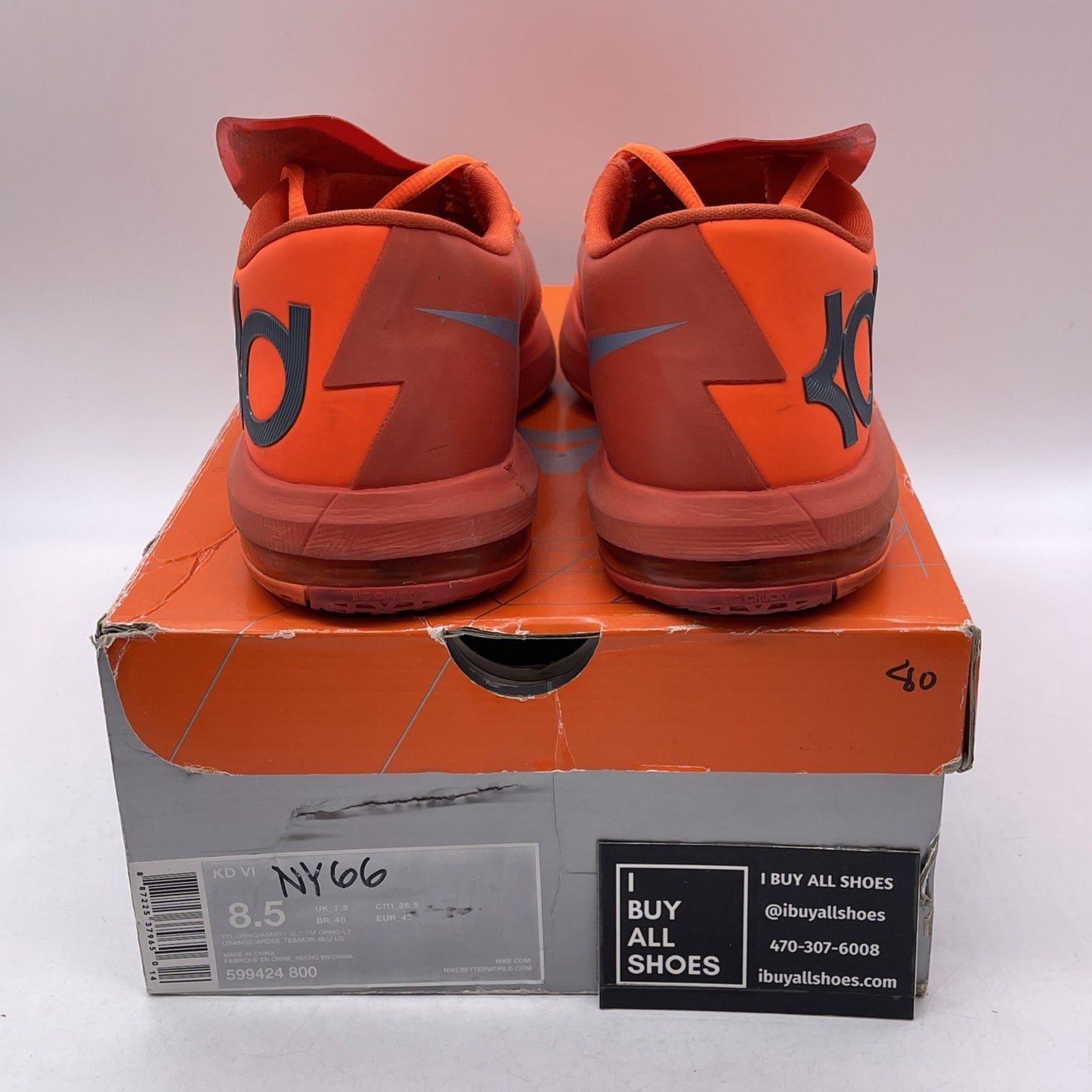 Size 8.5 - Nike KD 6 NYC 66 (599424-800)