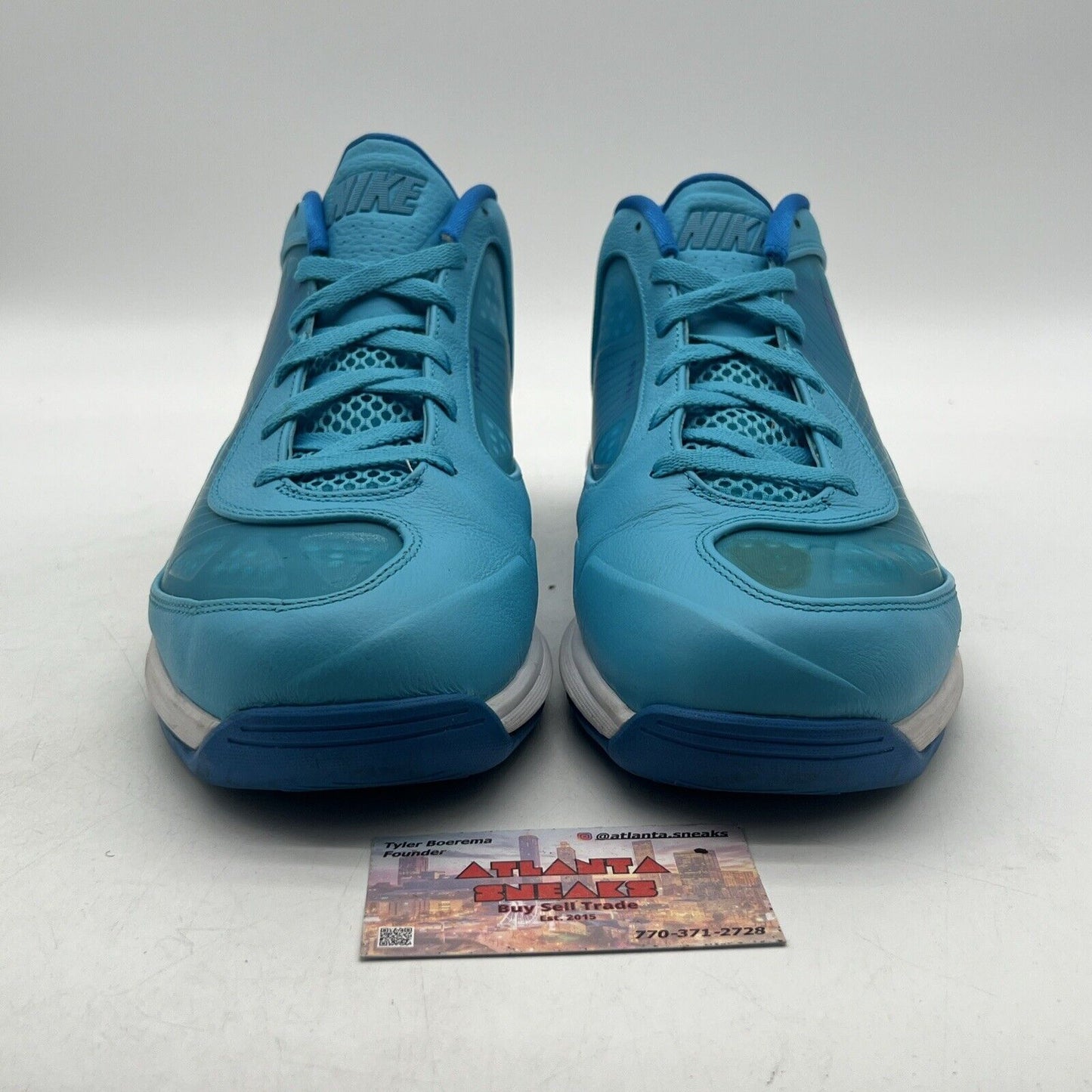 Size 12 - Nike Air Max 360 BB Low Focus Pack - Chlorine Blue